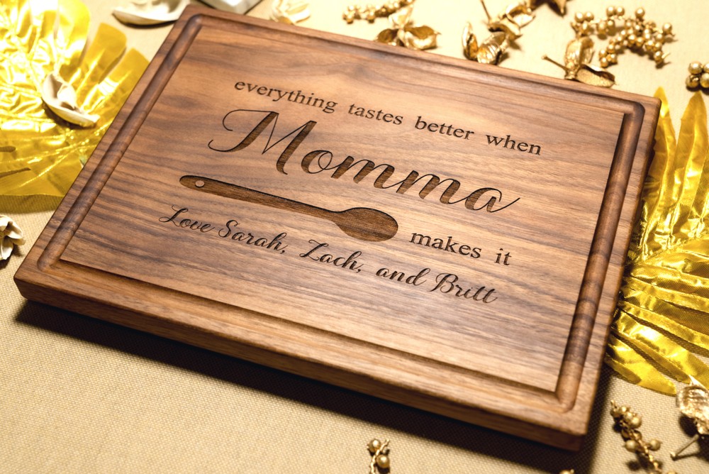 Personalized Cutting Board for the Best Grandma Ever! - The